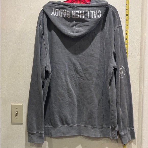 Independent Trading Company Gray Hoodie with Front Pocket - Picture 4 of 5